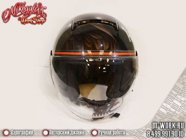Аэрография фото - аэрография открытого шлема "Harley Davidson". Фото 4