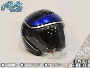 Аэрография фото - аэрография шлема под мотоцикл "Харлей Девидсон". Фото 1
