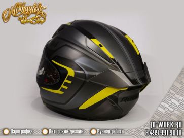 Аэрография шлема для мотоцикла MV Agusta Rush 1000. Фото 4