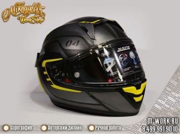 Аэрография шлема для мотоцикла MV Agusta Rush 1000. Фото 1
