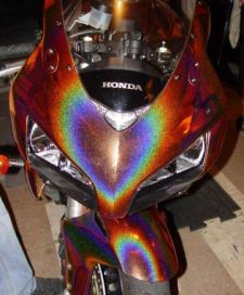 Эксклюзивная окраска мотоцикла голографической базой prizmacoat. Фото 4