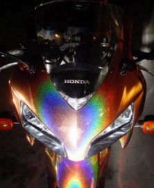 Эксклюзивная окраска мотоцикла голографической базой prizmacoat. Фото 5