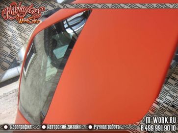Isuzu VehiCross: покрытие матовым лаком поверх оранжевой краски. Фото 11