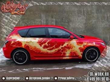 Аэрография авто Mazda MPS. Фото 2