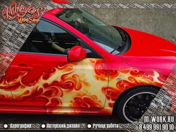 Аэрография авто Mazda MPS. Фото 4
