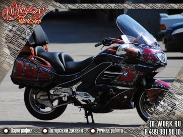 Аэрография фото - аэрография мотоцикла K1200LT (Царский стиль). Фото 11