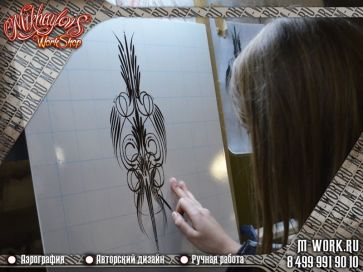 Продвинутый курс - работа с эксклюзивными супер-красками + пинстрайпинг (Pinstriping)!. Фото 17
