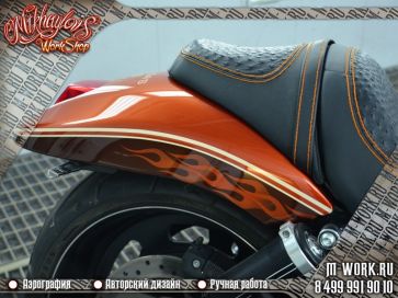 Аэрография фото - Аэрография мотоцикла Harley Davidson. Фото 12