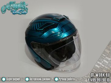 Аэрография шлема в цвет Harley Davidson SVO. Фото 4