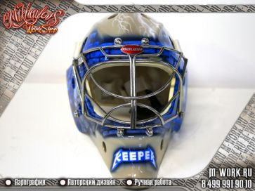 Аэрография хоккейного шлема. Фото 2