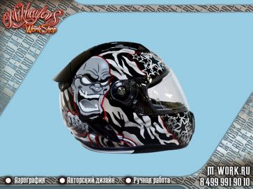 Аэрография шлема для мотоцикла в DiffusionArt. Фото 1
