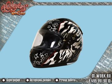 Аэрография шлема для мотоцикла в DiffusionArt. Фото 5