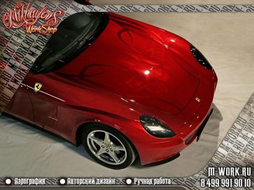 Аэрография автомобиля Ferrari Scaglietti 612. Фото 3