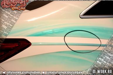 Аэрография Mercedes E-Class Coupe "Балуйте своих любимых". Фото 5