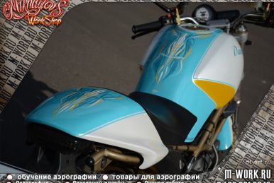 Аэрография фото - аэрография мотоцикла Ducati. Фото 4