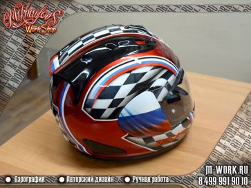 Аэрография шлема Ducati. Фото 8