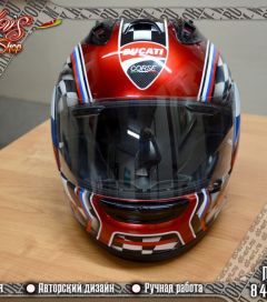 Аэрография шлема Ducati. Фото 10
