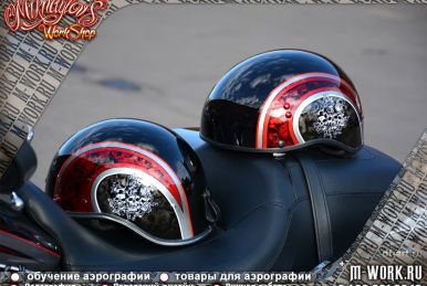 Аэрография Harley-Davidson Street Glide "SPARTAK". Фото 4