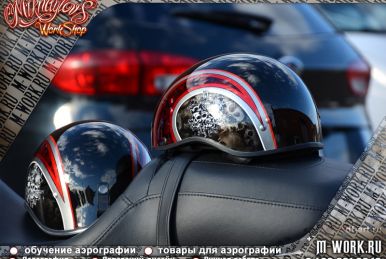 Аэрография Harley-Davidson Street Glide "SPARTAK". Фото 6