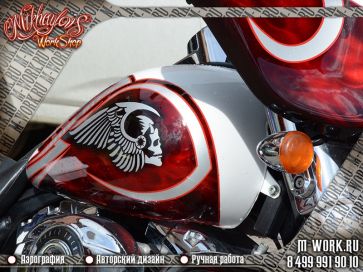Аэрография Harley Davidson. Фото 1