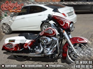 Аэрография Harley Davidson. Фото 2