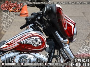 Аэрография Harley Davidson. Фото 4