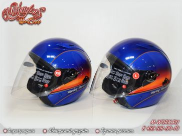 Аэрография шлемов "Harley Davidson". Фото 7