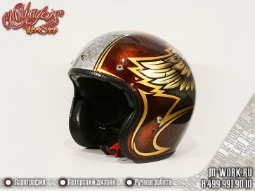 Аэрография фото - Аэрография шлема Harley Davidson "The only one". Фото 1