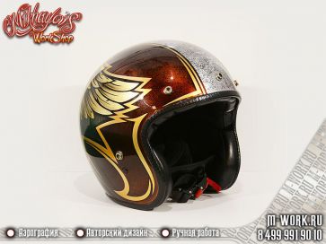 Аэрография фото - Аэрография шлема Harley Davidson "The only one". Фото 3