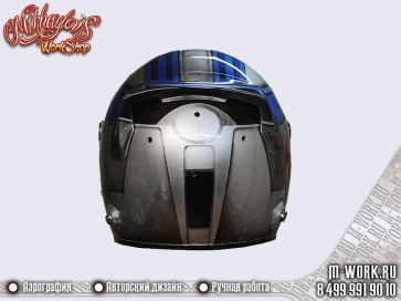 Аэрография фото - Аэрография мотоциклетного шлема "Командир Коди". Фото 2