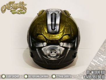 Аэрография Юбилейного шлема Harley Davidson (фото). Фото 3