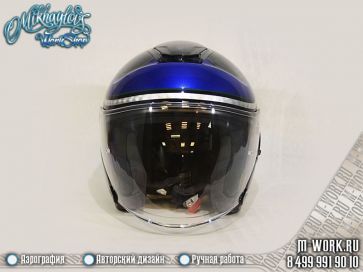 Аэрография фото - аэрография шлема под мотоцикл "Харлей Девидсон". Фото 2