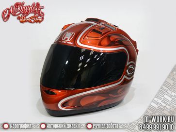 Аэрография шлема - Honda Shadow. Фото 7