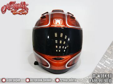 Аэрография шлема - Honda Shadow. Фото 6