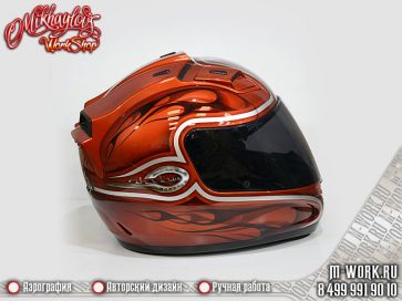 Аэрография шлема - Honda Shadow. Фото 4
