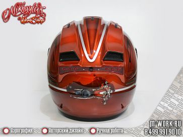 Аэрография шлема - Honda Shadow. Фото 2