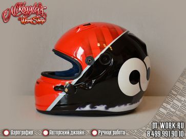 Аэрография 4х шлемов для пилотов Формулы 1 за 1 день!. Фото 8