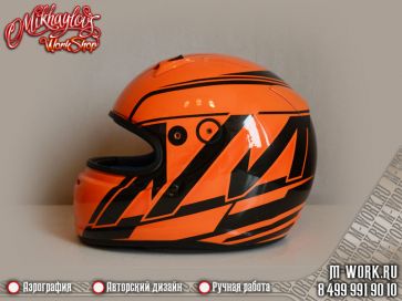 Аэрография 4х шлемов для пилотов Формулы 1 за 1 день!. Фото 7