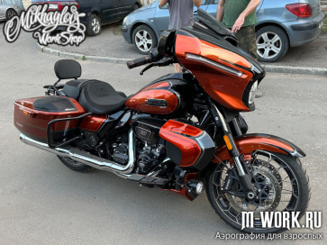 Аэрография нового Harley Davidson SVO - Валенки в родной цвет. Фото 3